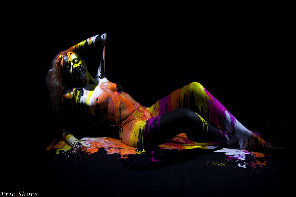 Body painting Dripping paint coulure de peinture corporelle