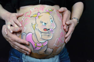 Belly painting Lyon