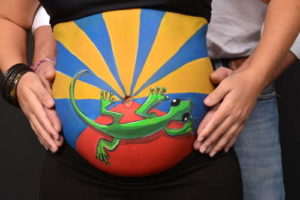 Belly painting Lyon