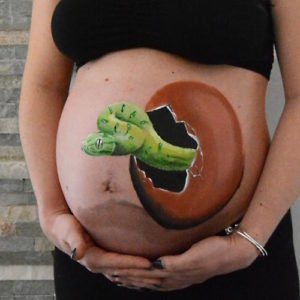 Belly painting Lyon