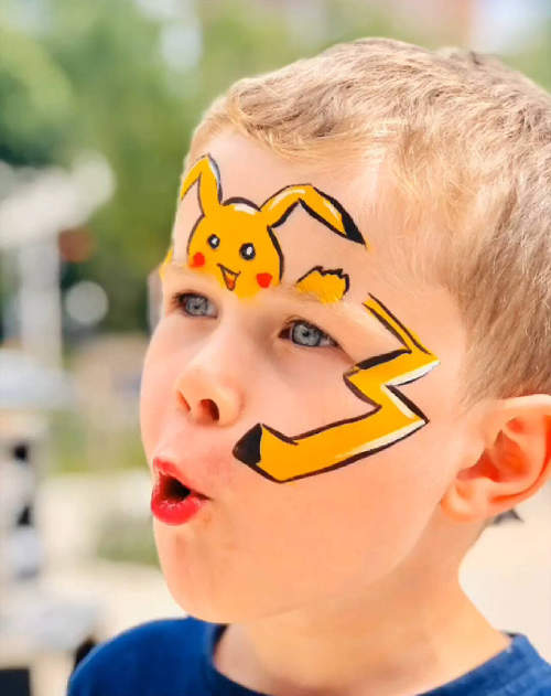 facepainting animation maquillage enfants Ecully Lyon pokemon pickachu - Ma  peau en couleur