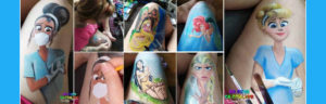 body painting princesse disney lyon ecully