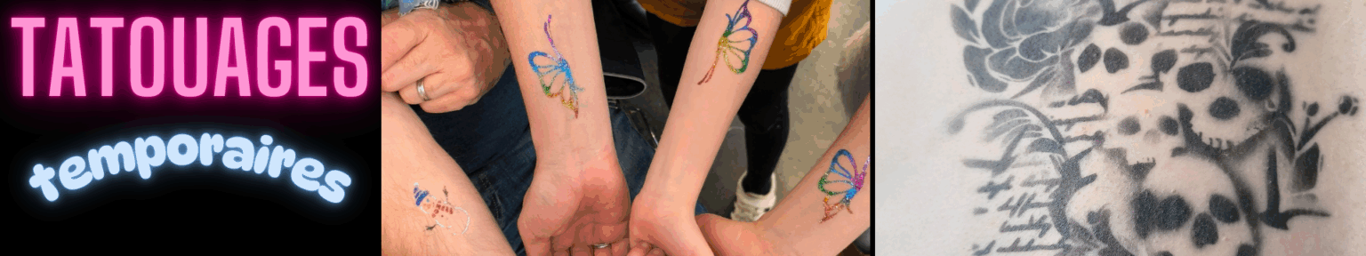 tatouages temporaires lyon paillettes